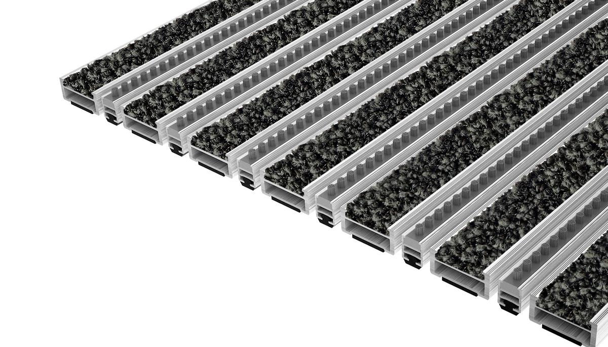 Entrance Mat Top Clean Robust 17 Pulse Insert And Brush Strip