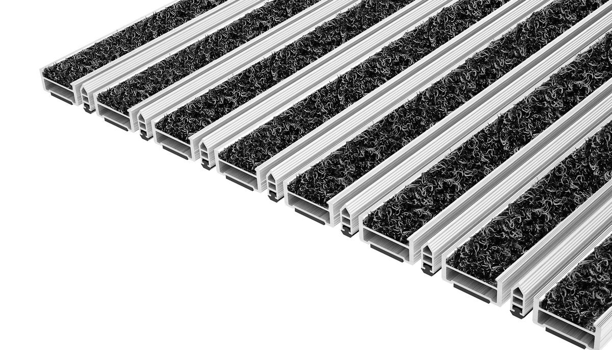 Entrance Mat Top Clean Robust 17 Wave Insert And Scraper Bar