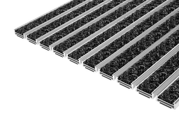 Top Clean ROBUST WAVE: The Top Clean ROBUST WAVE entrance mat with the WAVE insert made of 100% polyamide can withstand the highest loads and ensures high cleaning performance thanks to its brushing properties.