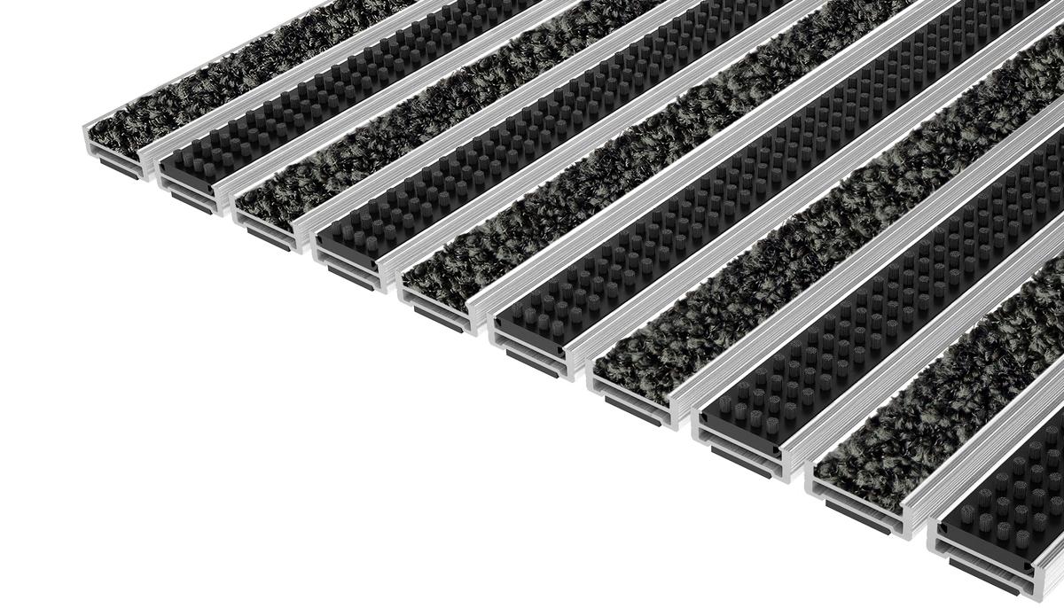 Entrance Mat Top Clean Robust 10 Wave Insert And Cassette Brush